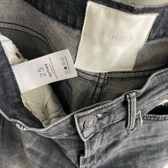 MOTHER Superior The Flirt Chew - Black Wash - Of Cats & Kings Jean - Size 25 - Picture 11 of 12